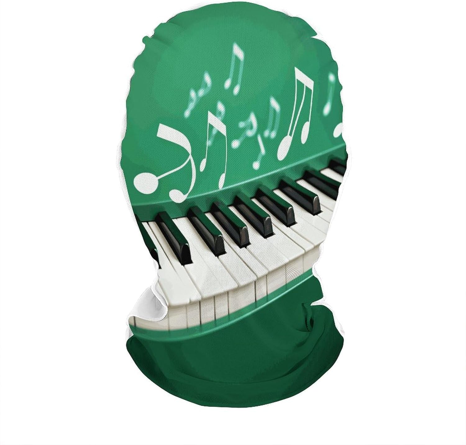 Green And White Piano Keys Face Cover Fishing Face Mask Face Shield | Face Cover Scarf Unisex,Soft,Comfortable,Breathable and Quick-Drying,for Fun Activities,Cycling,Off-Roading, Fishing