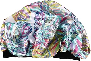 FRCOLOR Gorro De Cetim Largo Para Cabelos Cacheados Gorro De Cetim Para Envoltório De Cabelo De Cetim Touca De Dormir Banda Larga Chapéu De Cetim Chemo Chapéu Para Cuidados Os Cabelos