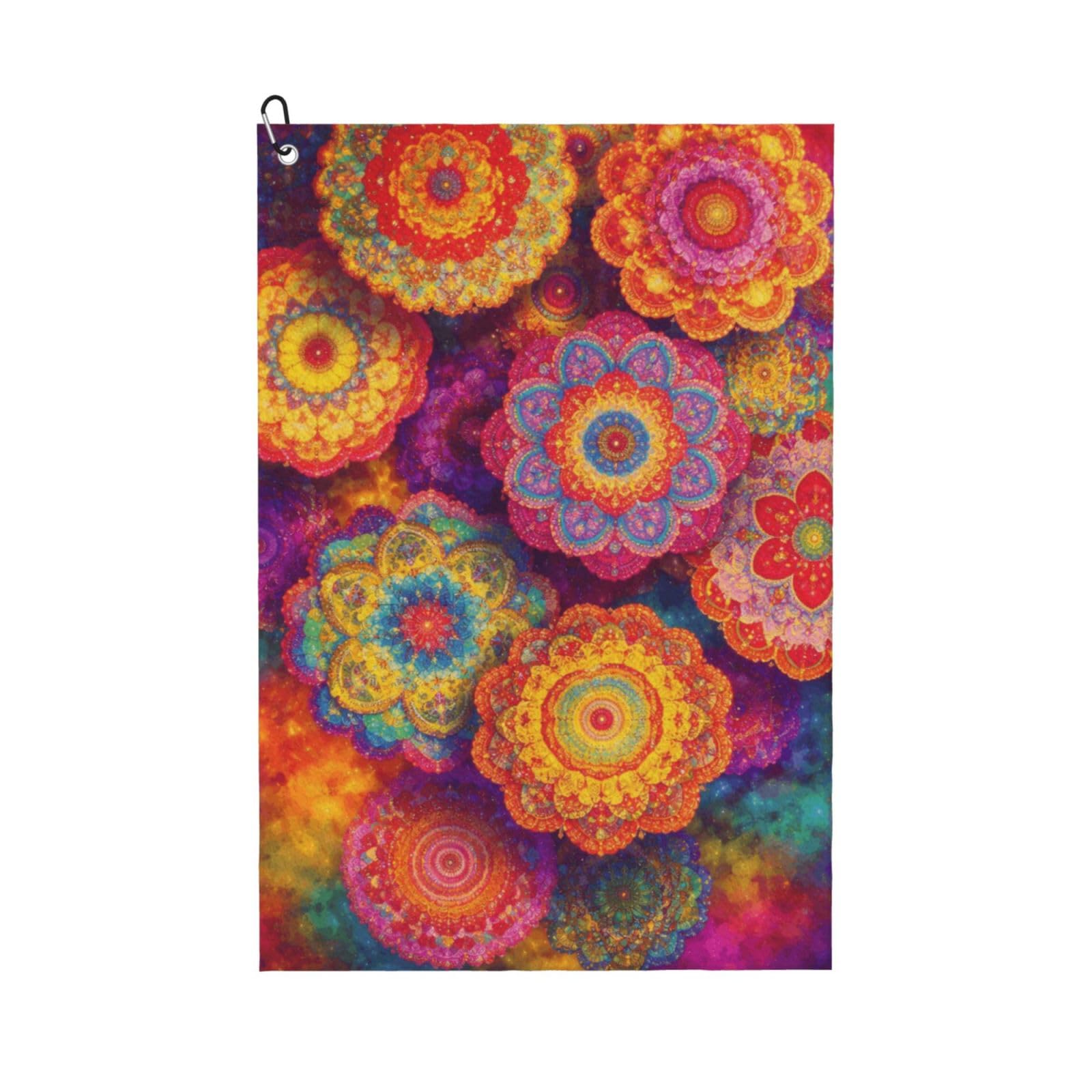 BSDFGSDD Trippy Mandala Flower Golf Towel 24 x 16 inches