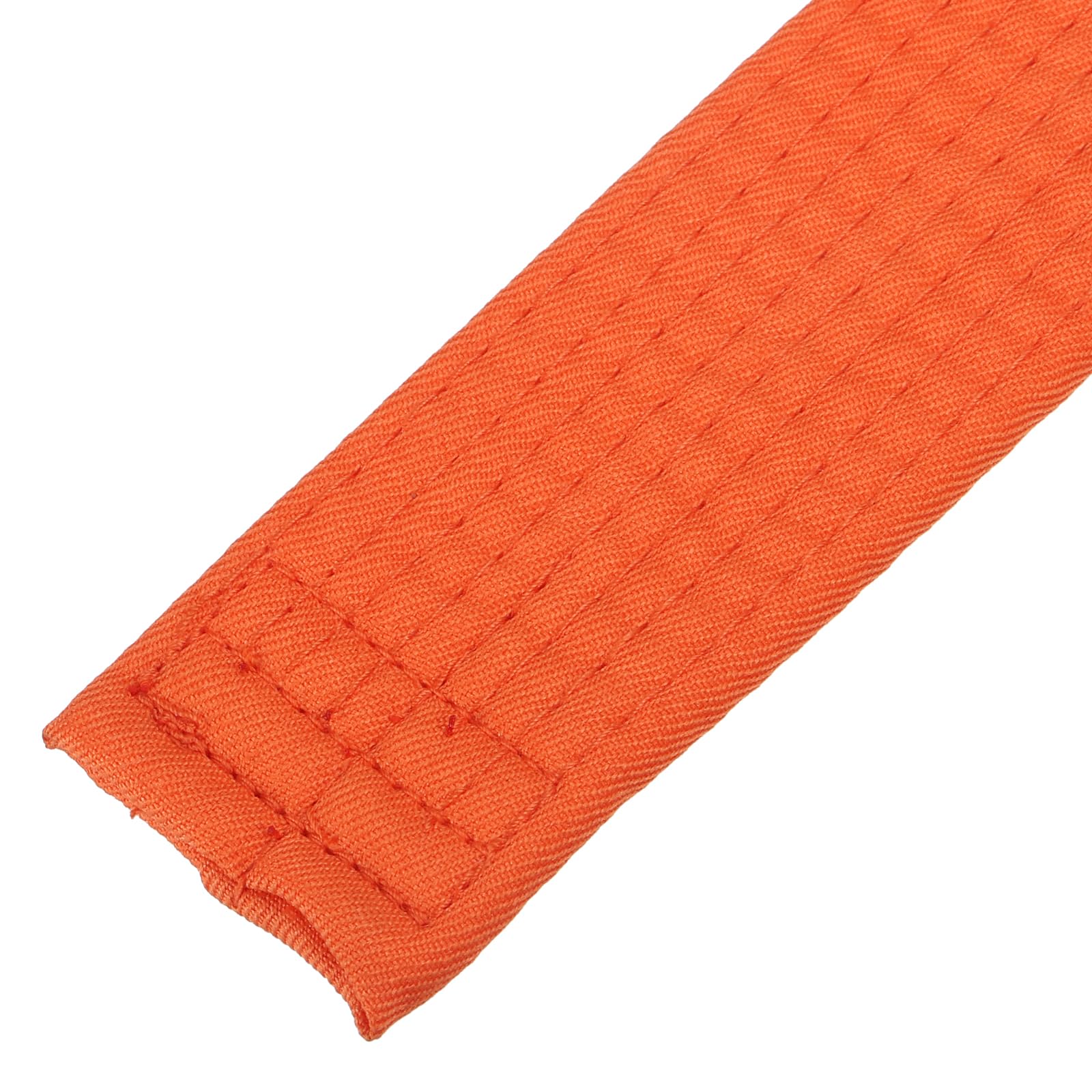 PATIKIL Cinturón de Rango de Colores de Taekwondo 1.6" X7.9 Pies 2.4M, Cinturón de Artes Marciales de Poliéster Judo Karate para La Práctica de Enseñanza del Entrenador, Naranja