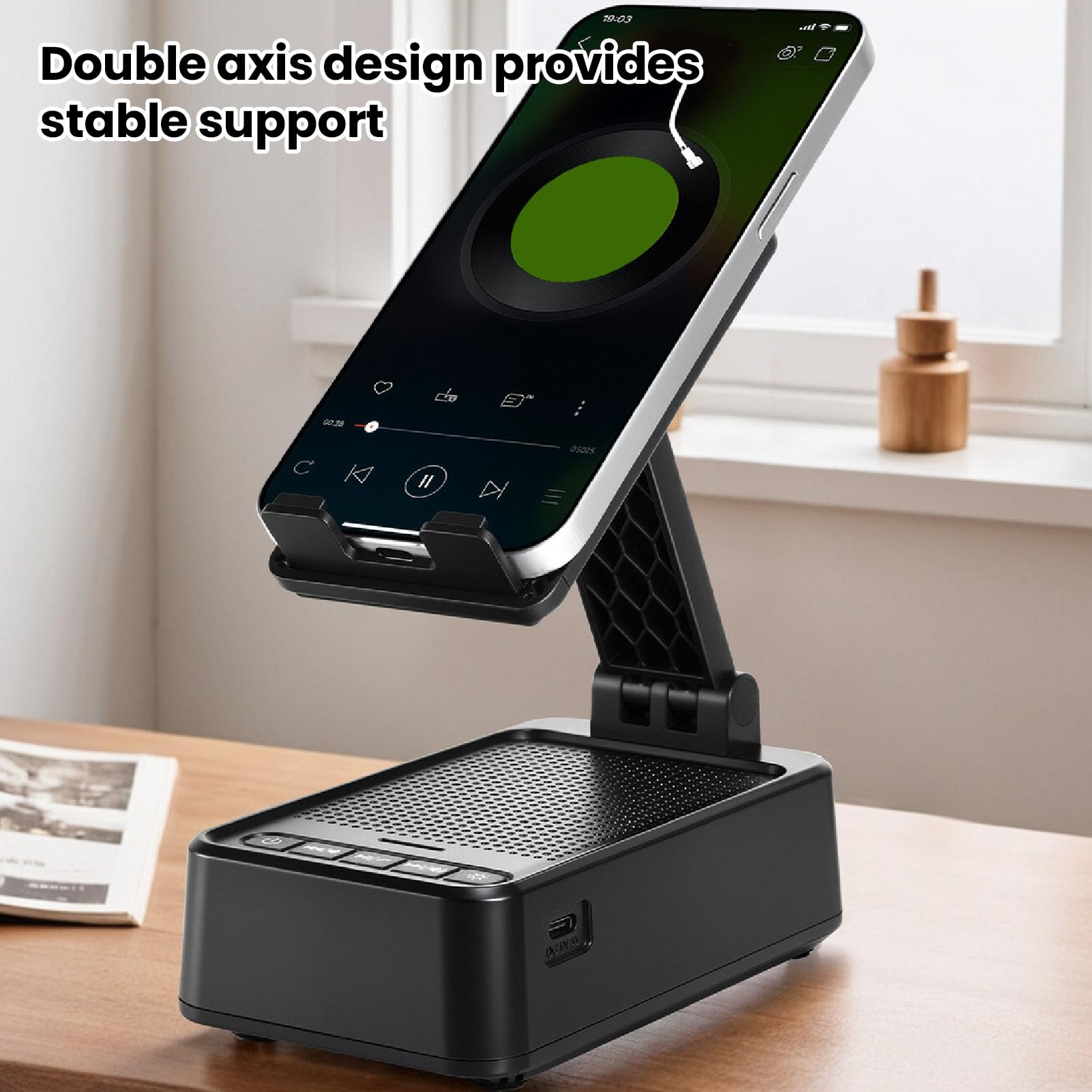 Soporte de Altavoz Bluetooth con Luz RGB