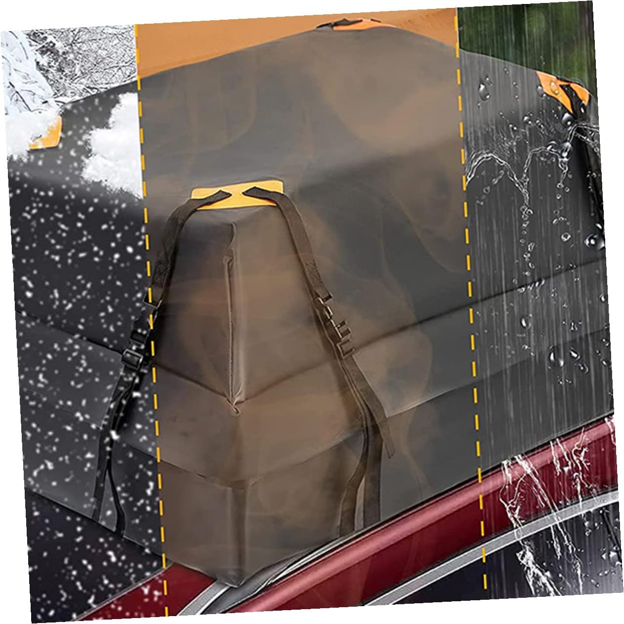 Waterproof 600d Oxford Car Rooftop Cargo Bag Soft-Shell Vehicle Roof Luggage Carrier with Dustproof Sunproof Features for Travel and Outdoor Use
