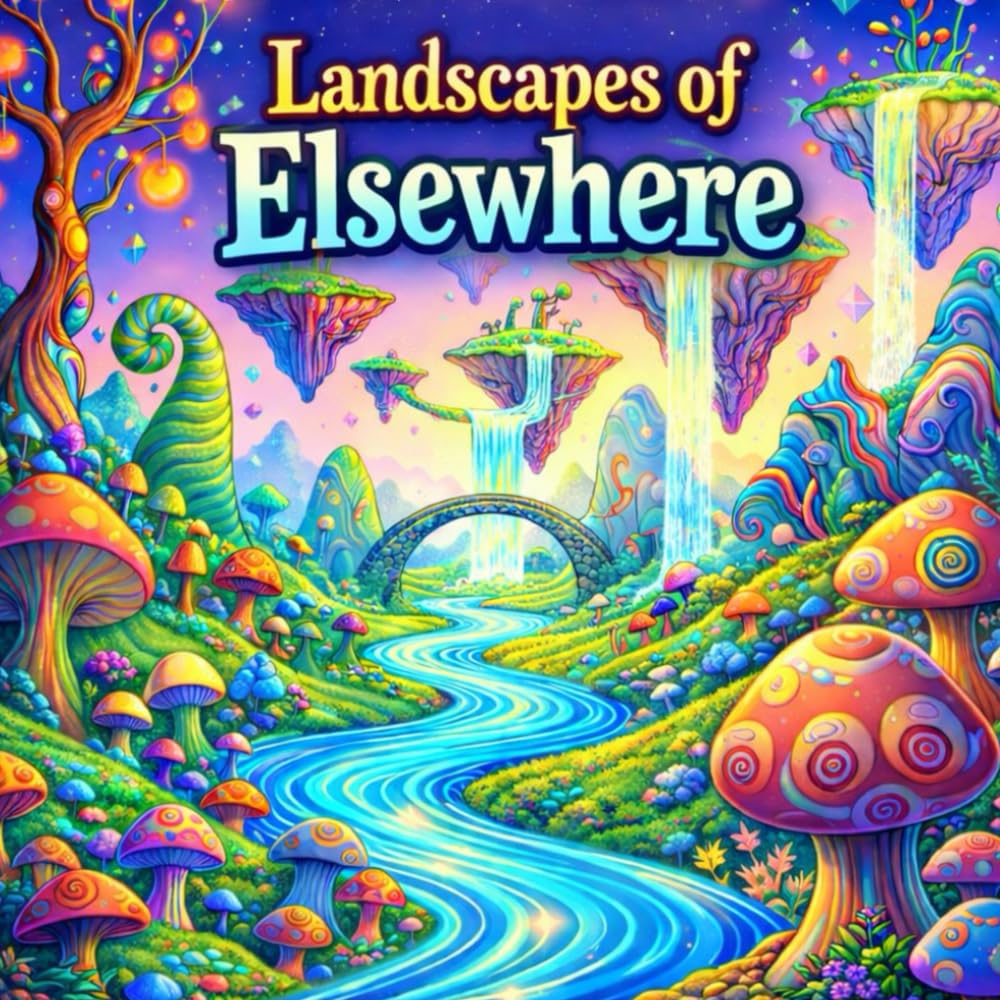 Landscapes of Elsewhere: Coloring Book – Surreal & Magical Worlds