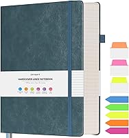 Vista 28 de Cuaderno de rayas universitarias, cuaderno grande con rayas B5, cuaderno de trabajo de 314 páginas numeradas con calcomanías de índice, papel