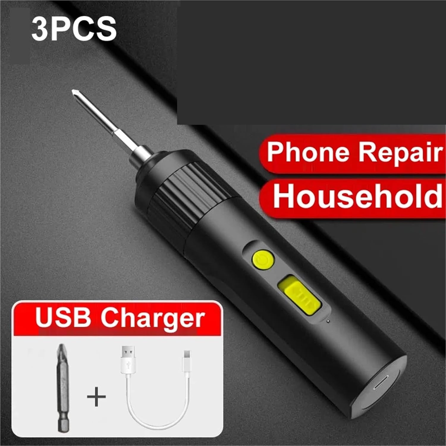 Electric Screwdriver, Electric Drill Screwdriver Screw Driver Cordless Bits Power Tools Set For PC Computer Mobile Phone Repair,Cordless