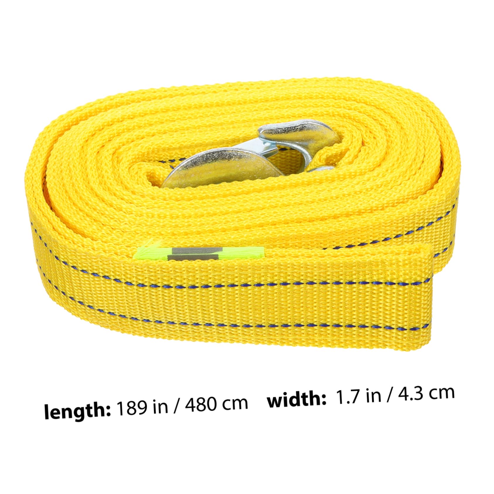 Unomor 5 Car Trailer Rope Sturdy Polyester Double Tow Rope for Secure Outdoor Use Vibration Resistant Design for Towing Vehicles and Trailers