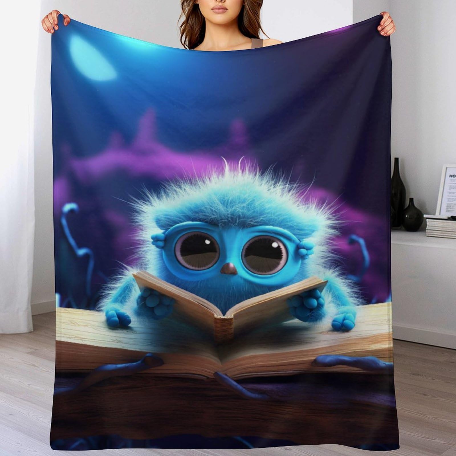 Couvre-lit araignée en flannel 140x180 cm pour lit et canapé
