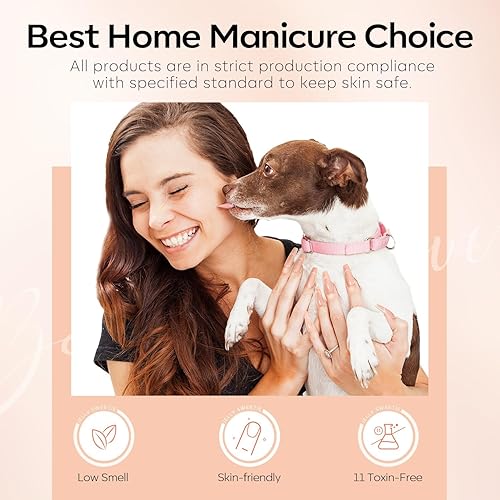 Vista 60 de Modelones - Set de esmaltes de uñas de gel, otoño, invierno, 6 colores, tono nude, esmalte de gel marrón, beige, caqui, juego de esmalte de uñas Un