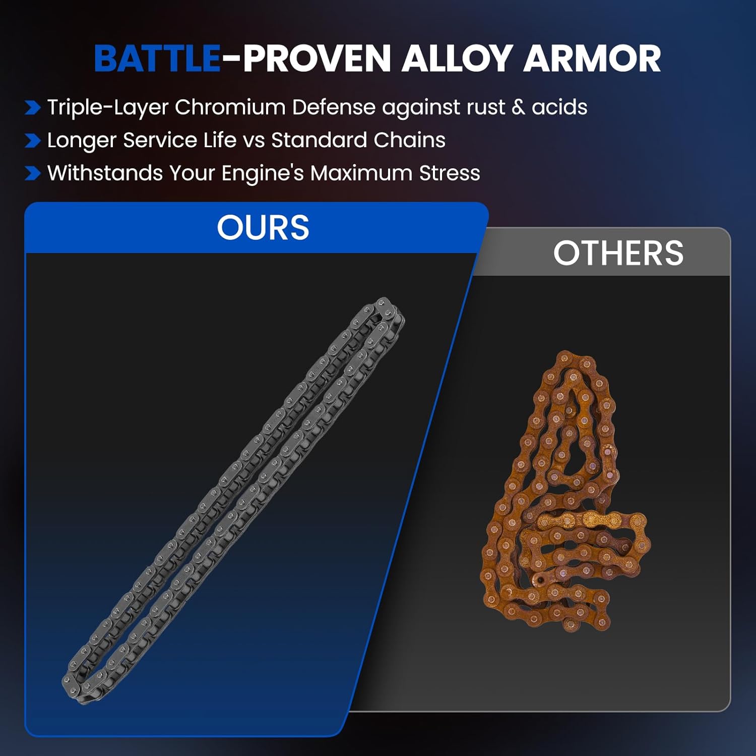 Engine Timing Chain Kit with Sprocket Compatible with Chevy Compatible with GMC Compatible with Cadillac Fits for Express Silverado Suburban Sierra Savana Tahoe Yukon 4.8L 5.3L 5.7L 6.0L V8