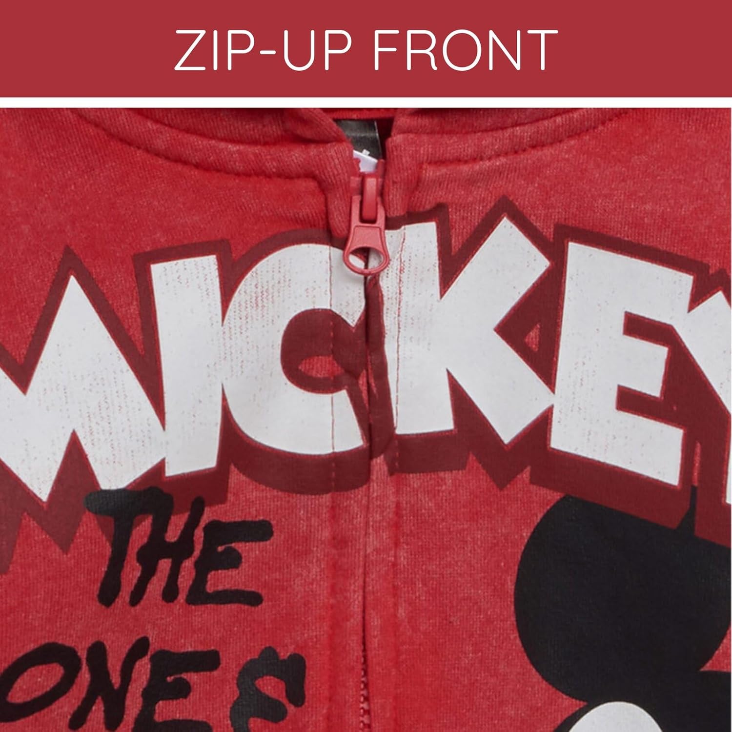 Disney Toy Story Mickey Mouse Lilo & Stitch Fleece Zip Up Hoodie Toddler to Big Kid Sizes (2T - 18-20)