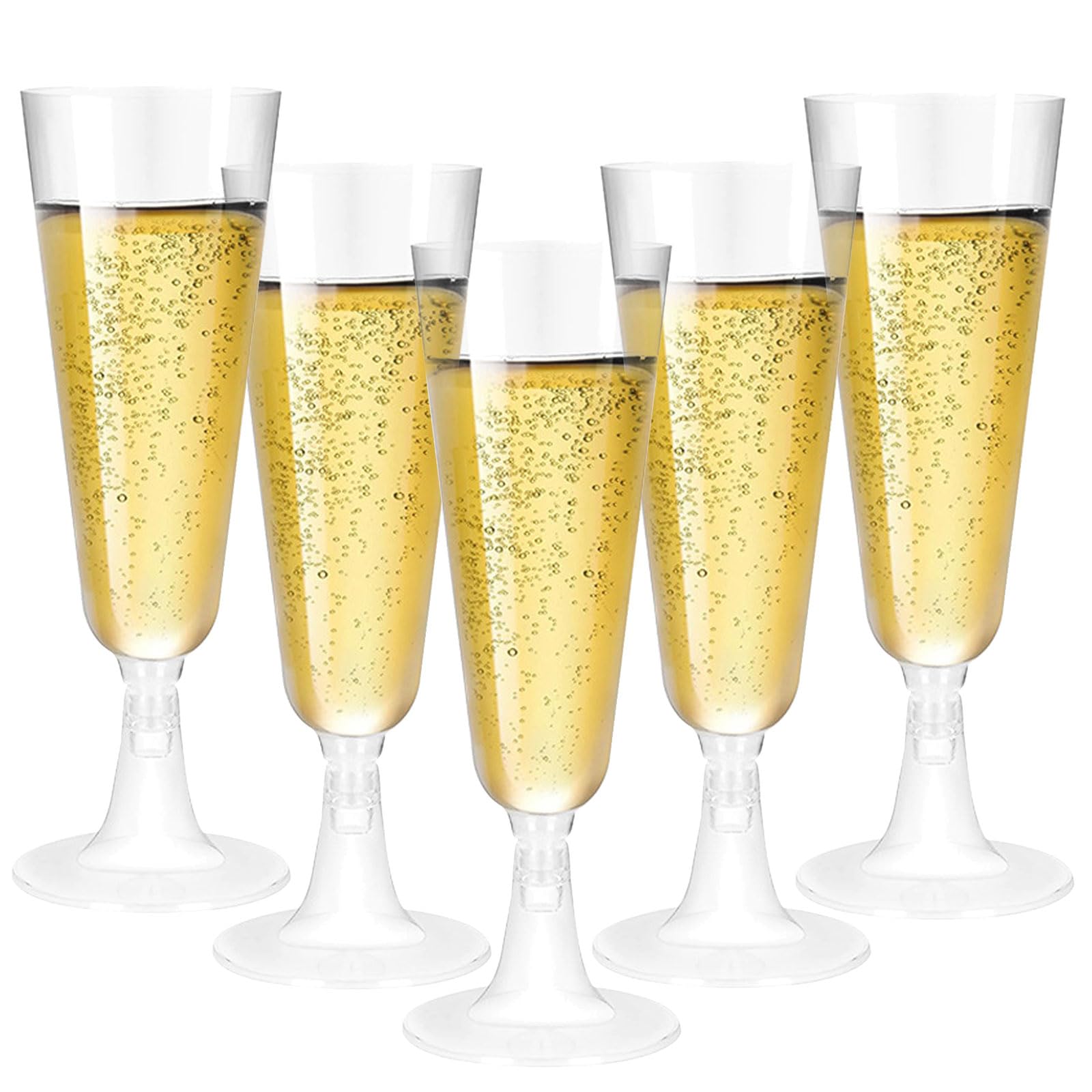 60 bicchieri da spumante, trasparenti, riutilizzabili, 150 ml, per cocktail, matrimoni, feste, cene