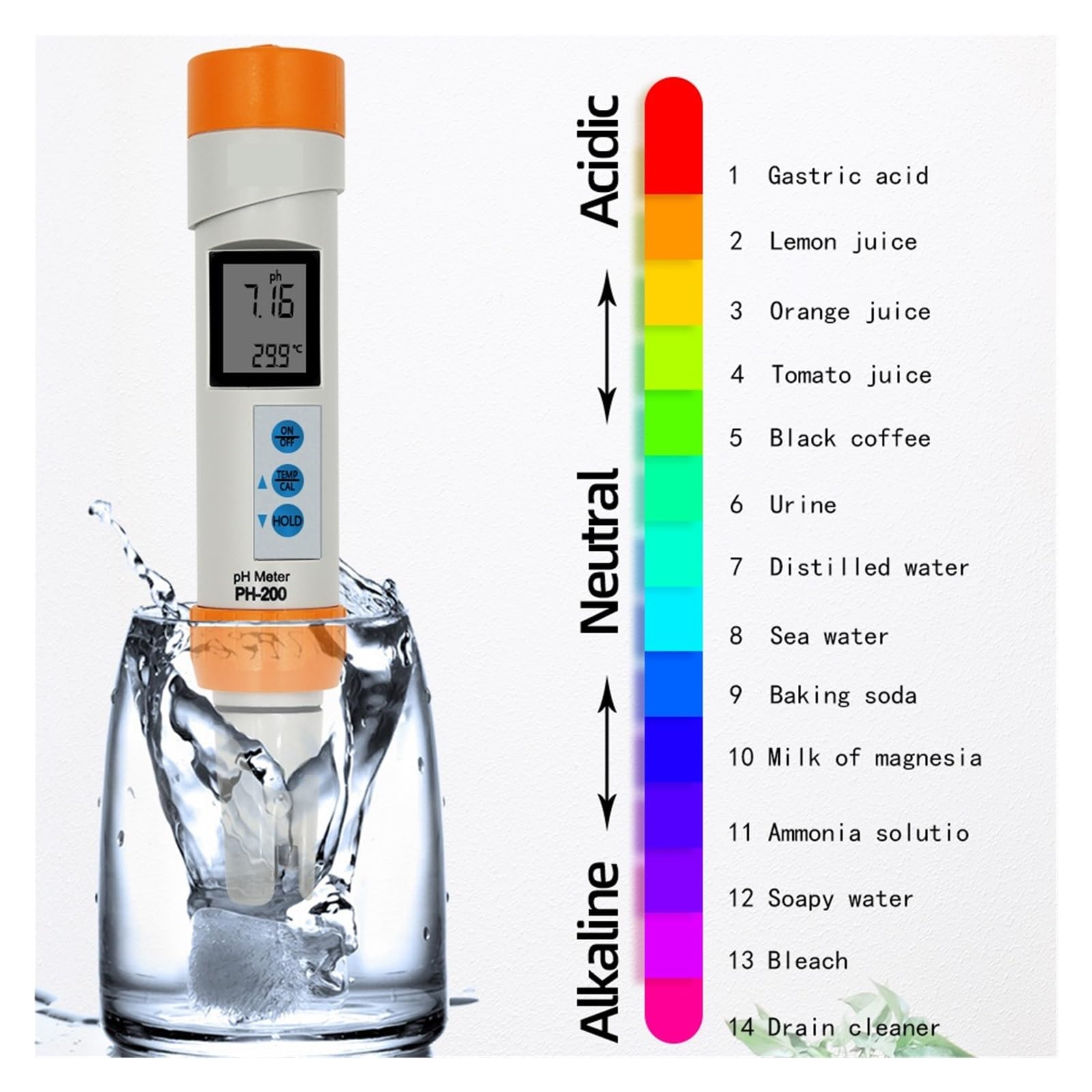 2/3/4w1 Cyfrowy Miernik PH TDS EC Temp Miernik PH Tester Jakości Wody Narzędzie Pomiarowe Do Picia Akwarium Hydroponiczne DokłAdny Pomiar(COM-360)