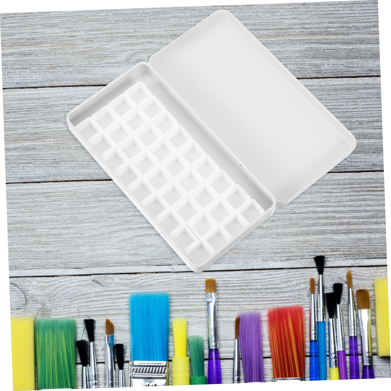 SEWACC 5ensembles Boîte De Peinture à Aquarelle Vide Métal avec Compartiments Palette Pratique pour Artistes Et Étudiants De Rangement Idéale