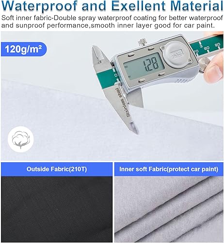 Miniatura 2 de Funda para coche Grand Cherokee WK para todo tipo de clima, cubiertas completas para exteriores, resistente al viento, protección impermeable,