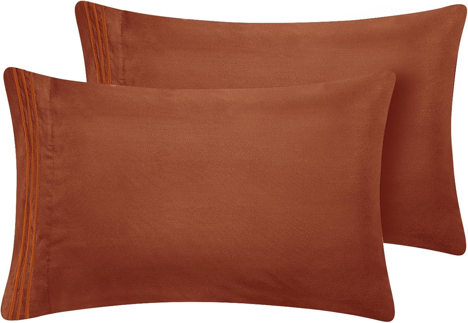 CozyLux King Pillowcase Set of 2 Luxury 1800 Series Double