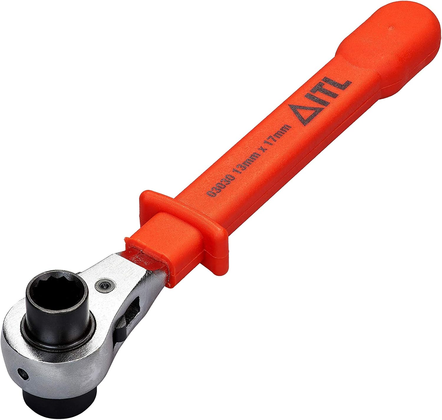 Insulated Tools Ltd 03030 13 mm x 17 mm Fixed Ratchet, Orange