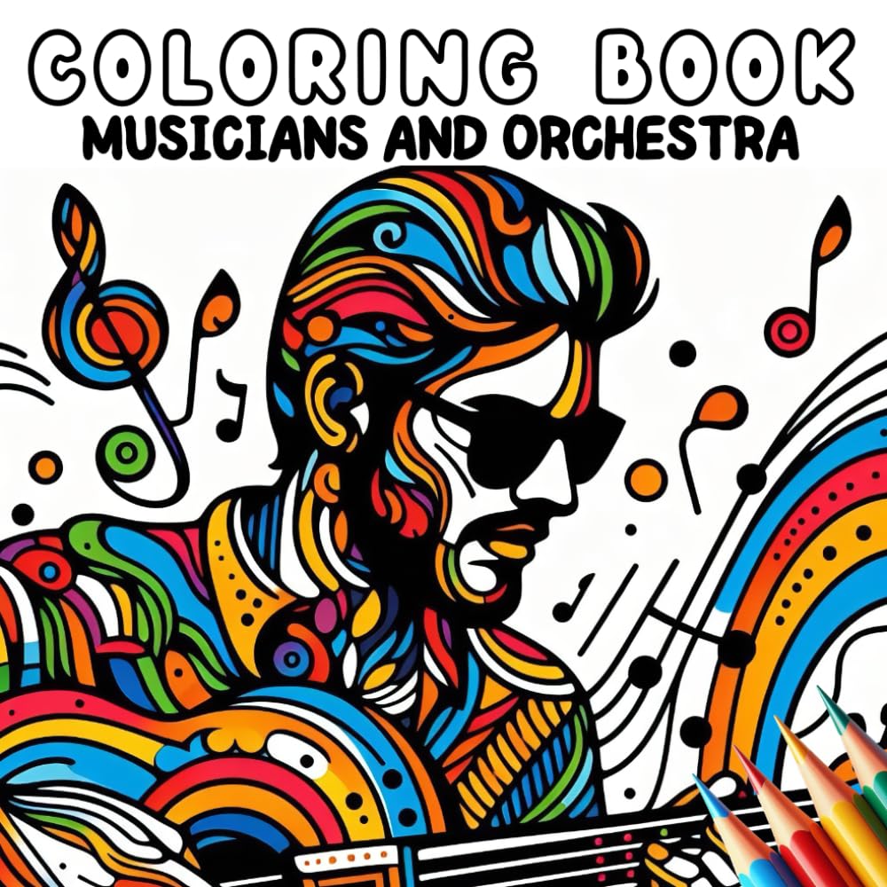 Coloring Book - Musicians and orchestra (Coloring Book - Jobs)