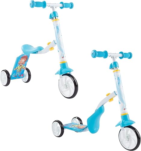 Lil' Rider Scooter convertible 2 en 1 para niños pequeños y niños? Juguete ajustable para sentarse y pararse en interiores o exteriores, juguete de