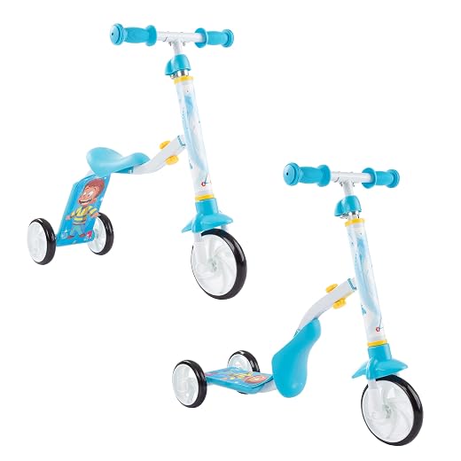 Lil' Rider 2-in-1 Convertible Scooter for Toddlers and Children?Adjustable Sit and Stand Indoor or Outdoor Balance Ride-On Toy for Boys and Girls