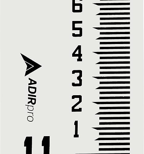 Vista 54 de AdirPro Medidor de flujo de 4 pulgadas de ancho, medidor de profundidad de agua de fibra de vidrio resistente, medidores de flujo