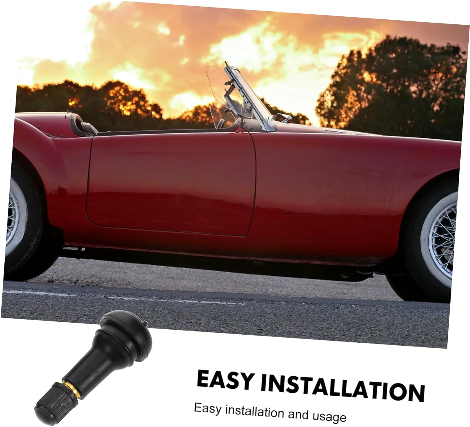 100Pcs Rubber Tubeless Tire Valve Stems Fit for Multiple Vehicle Types Durable Design for Efficient Sealing Tire Air Valve