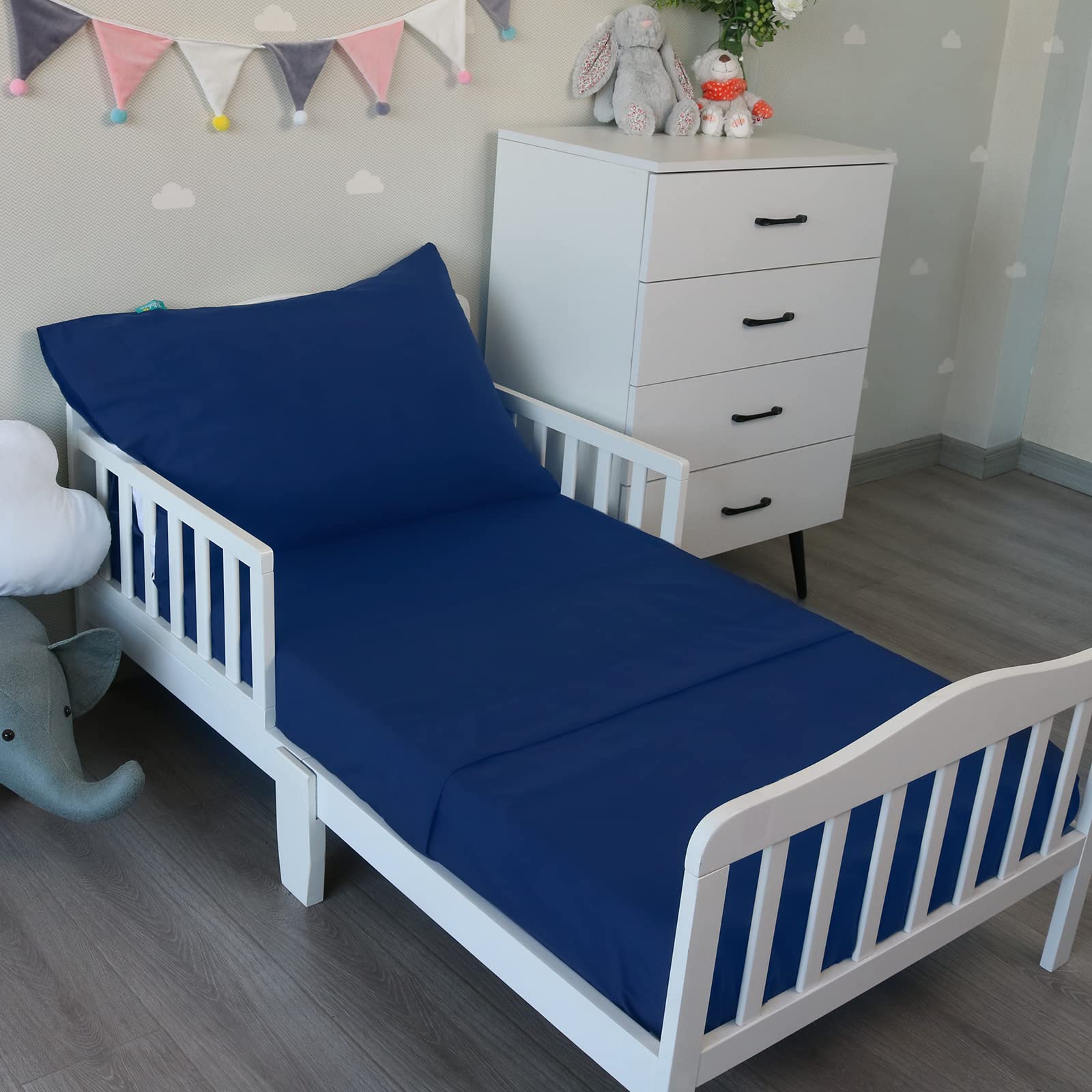 Biloban 3-Piece Toddler Sheet Set Microfiber, Toddler Bedding Set