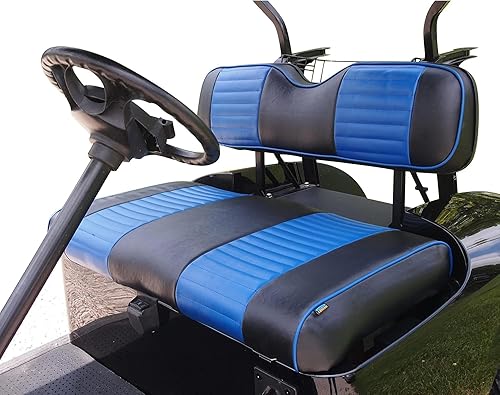 Miniatura 2 de Huskey - 2 fundas de asiento delantero para carrito de golf para Club Car Precedent 2004+/Tempo 2017+ G&E Modelos personalizados de dos tonos