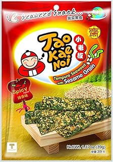Tao Kae Noi Tao Kae Noi Spicy Flavour Tempura Seaweed Snack with Sesame Grain, 39 g, 39 g