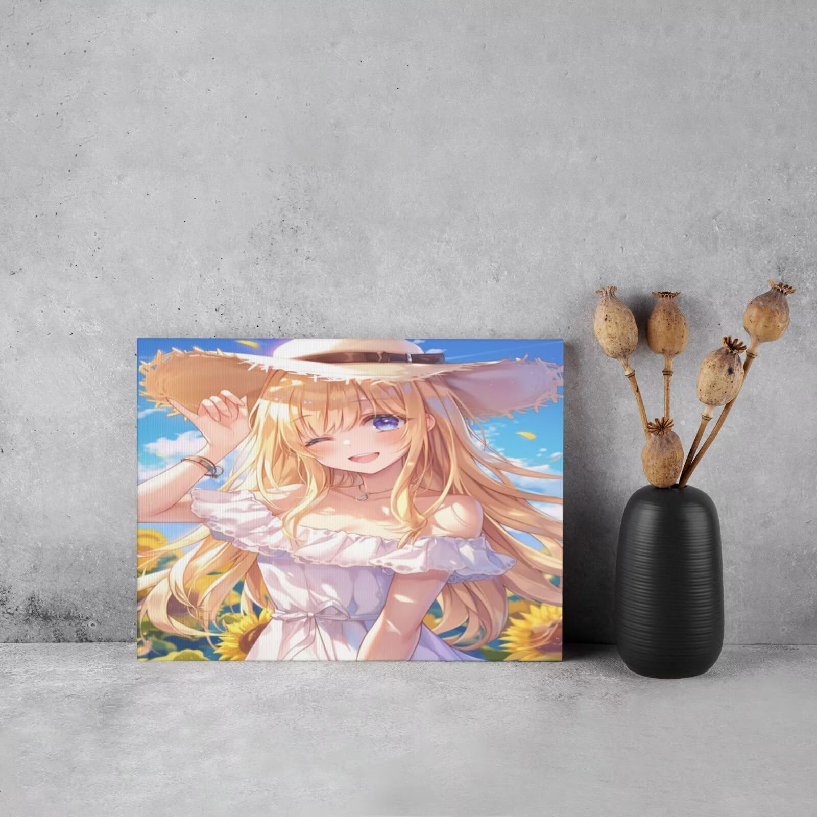 MK194 Malen nach Zahlen für Erwachsene, Malen nach Zahlen, Motiv: Sonnenblumen, Acryl, Farbe nach Zahlen für Anfänger, Ölgemälde, Basteln für Zuhause, Wanddekoration – (100 x 70 cm, ohne Rahmen)