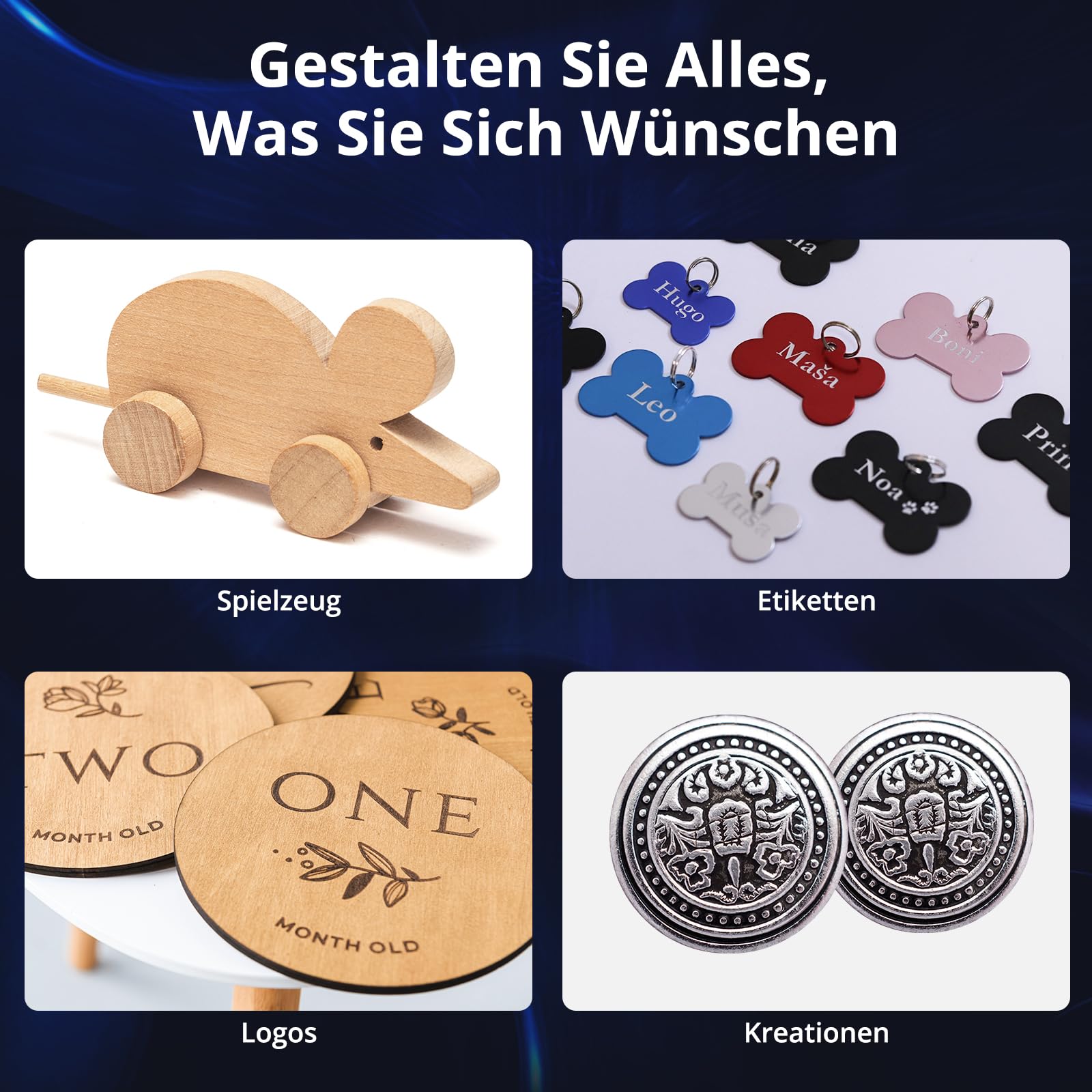X3 Pro Laser Graviermaschine mit Luftunterstützung, 10W Graviermaschine Laser Cutter für Holz und Metall, 60W CNC Fräsmaschine mit Not-Aus, Flammen- und Gyro-Erkennung, 410 x 400mm Fläche