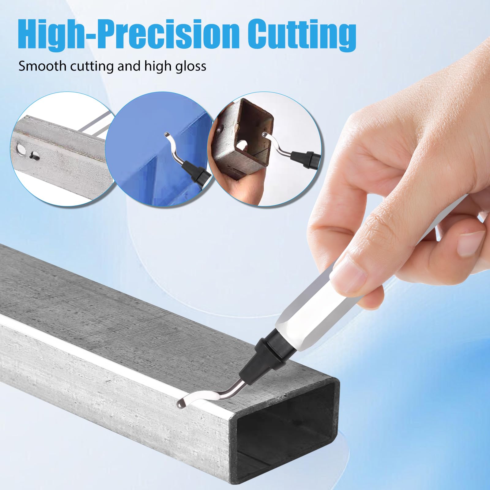 Deburring Tool Set - 13pcs Blades for 3D Printing & Metal -4