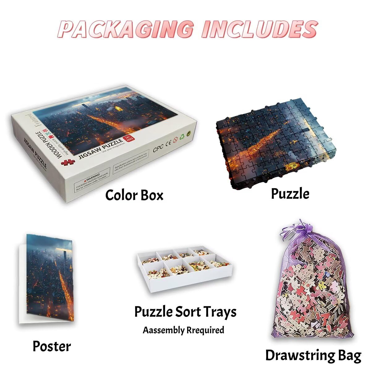 Puzzle 5000 Pezzi Paesaggi, Puzzle Citta per Adulti, Puzzles in Legno Intrattenimento Creativo, Divertimento, Puzzles Educativi Classici con Confezione di Alta Qualità Idea Regalo Donna Decor -2886