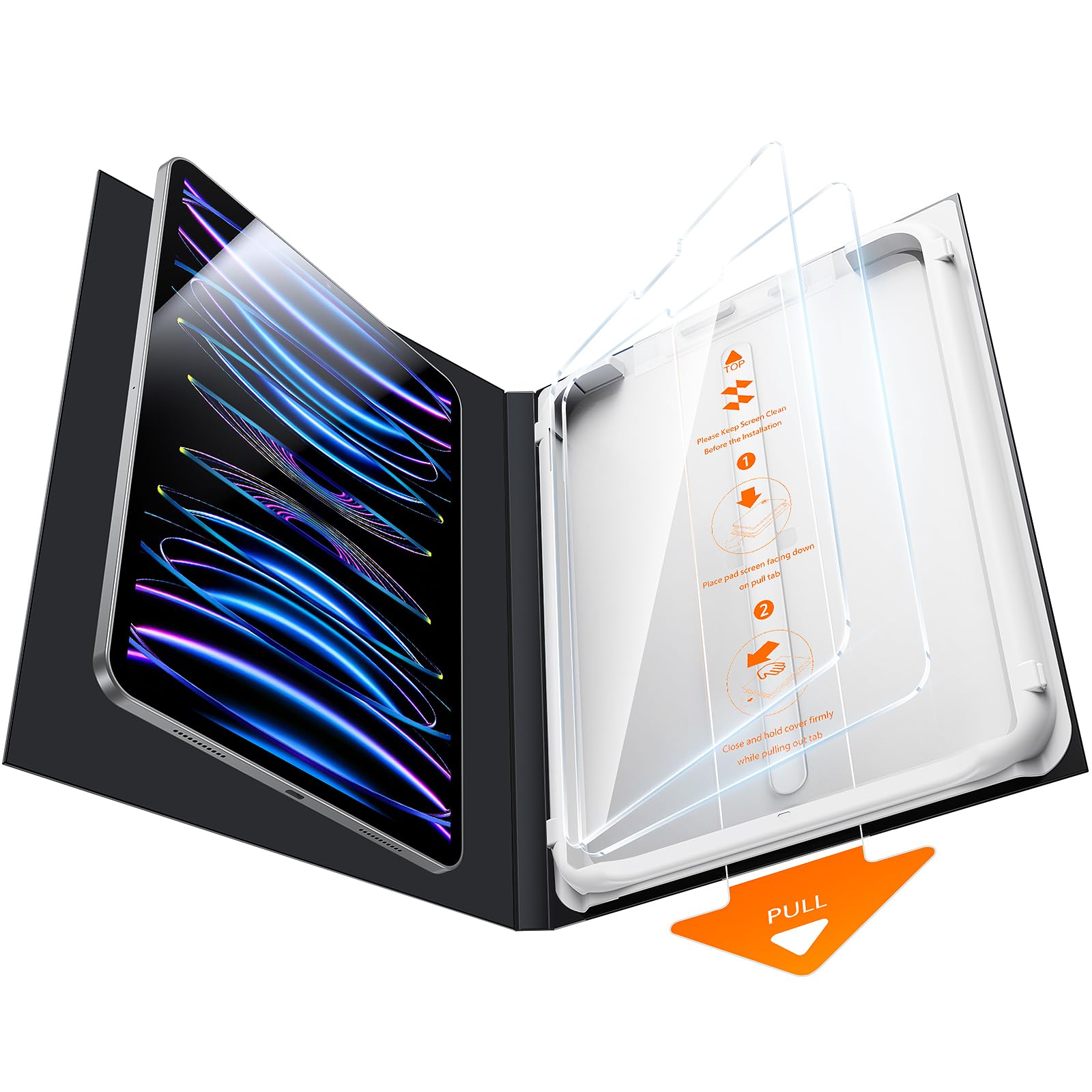 SMARTDEVIL 2 Stück Schutzfolie für iPad Air 5./4. Gen. 10,9 Zoll (2022/2020), iPad Pro 11 Zoll (2022/2021/2020/2018) – Einfache Installation, 9H Härte, HD-Klarheit, Blasenfrei, Kratzfest