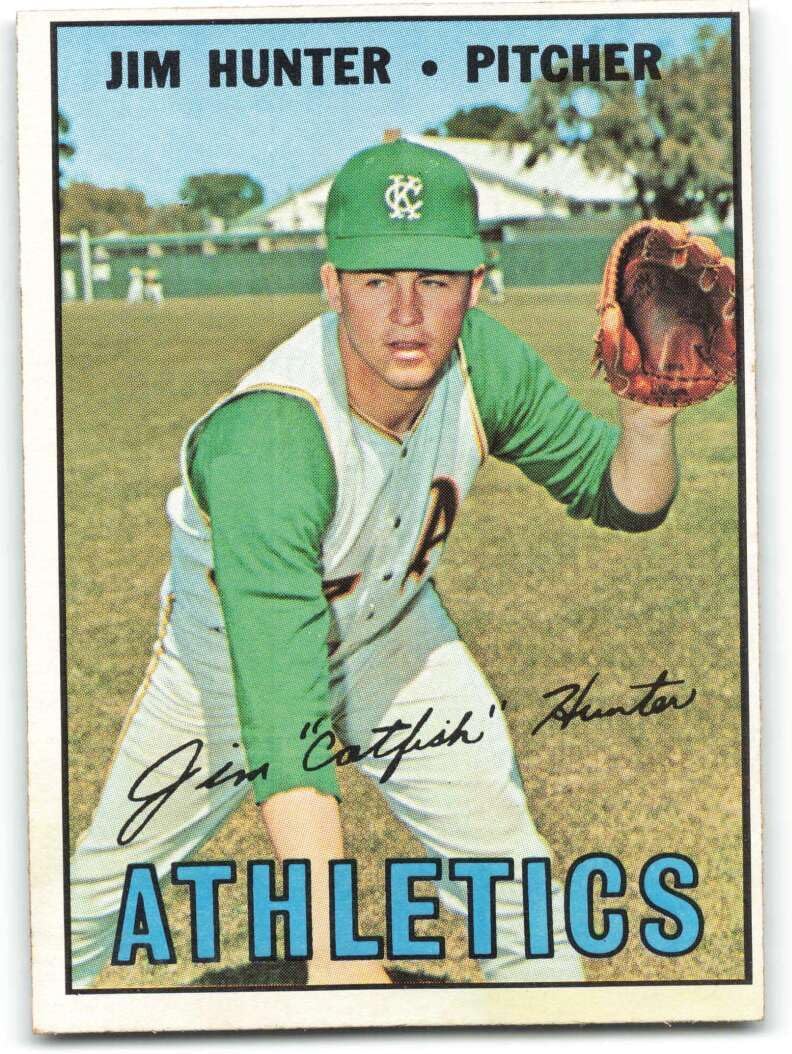 1967 Topps #369 Jim Hunter EX++ Excellent++ Kansas City Athletics Baseball Trading Card