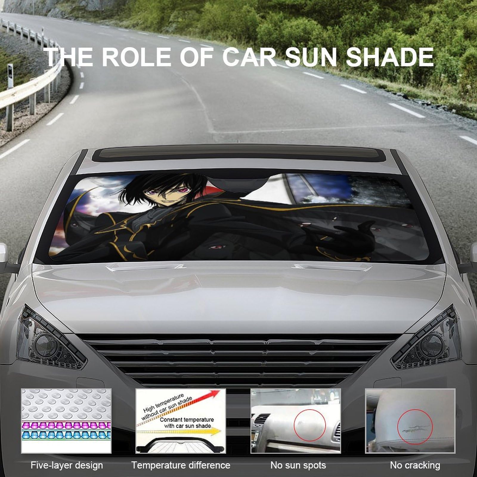 Amazon.co.jp: 車用サンシェード コードギアス 反逆のルルーシュ