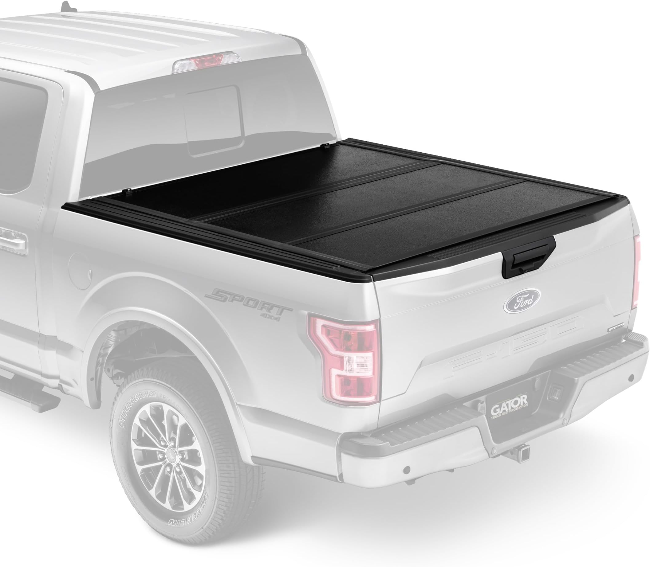 Gator EFX Hard Tri-Fold Truck Bed Tonneau Cover - Heavy-Duty Truck Bed Protection - Durable Aluminum Panels - Hard Folding Tonneau Cover - 2015-2020 Ford F-150 (incl. Raptor) - 5'7" Bed