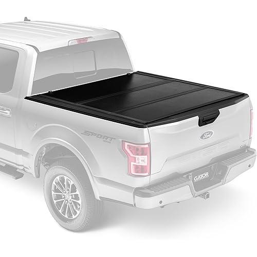 Gator EFX Hard Tri-Fold Truck Bed Tonneau Cover - Heavy-Duty Truck Bed Protection - Durable Aluminum Panels - Hard Folding Tonneau Cover - 2015-2020 Ford F-150 (incl. Raptor) - 6'7" Bed