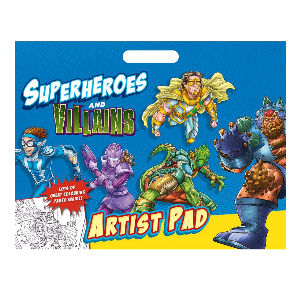 Alligator Products 2977/SVAR Superheroes Artist Pad