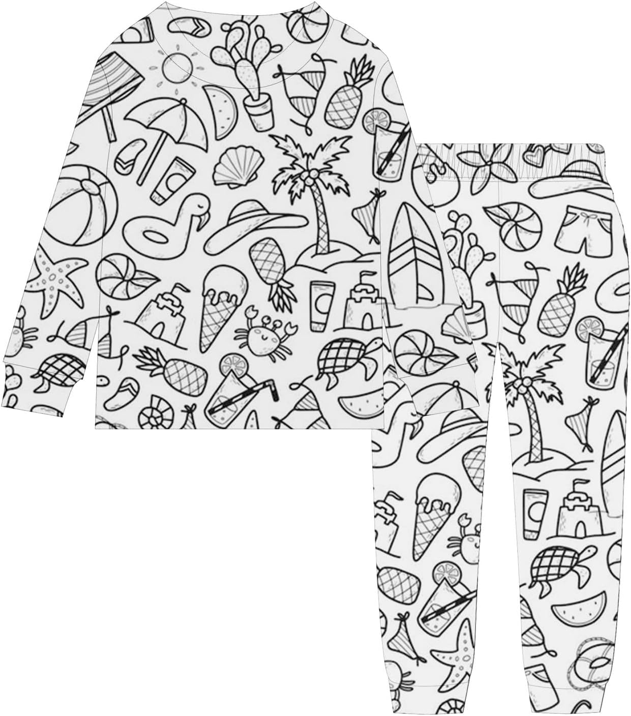 Christmas Outfits,Happy Years 2 Piece Color Your Own You Can Color Set Markers Cute Diy Hand Painted 0
