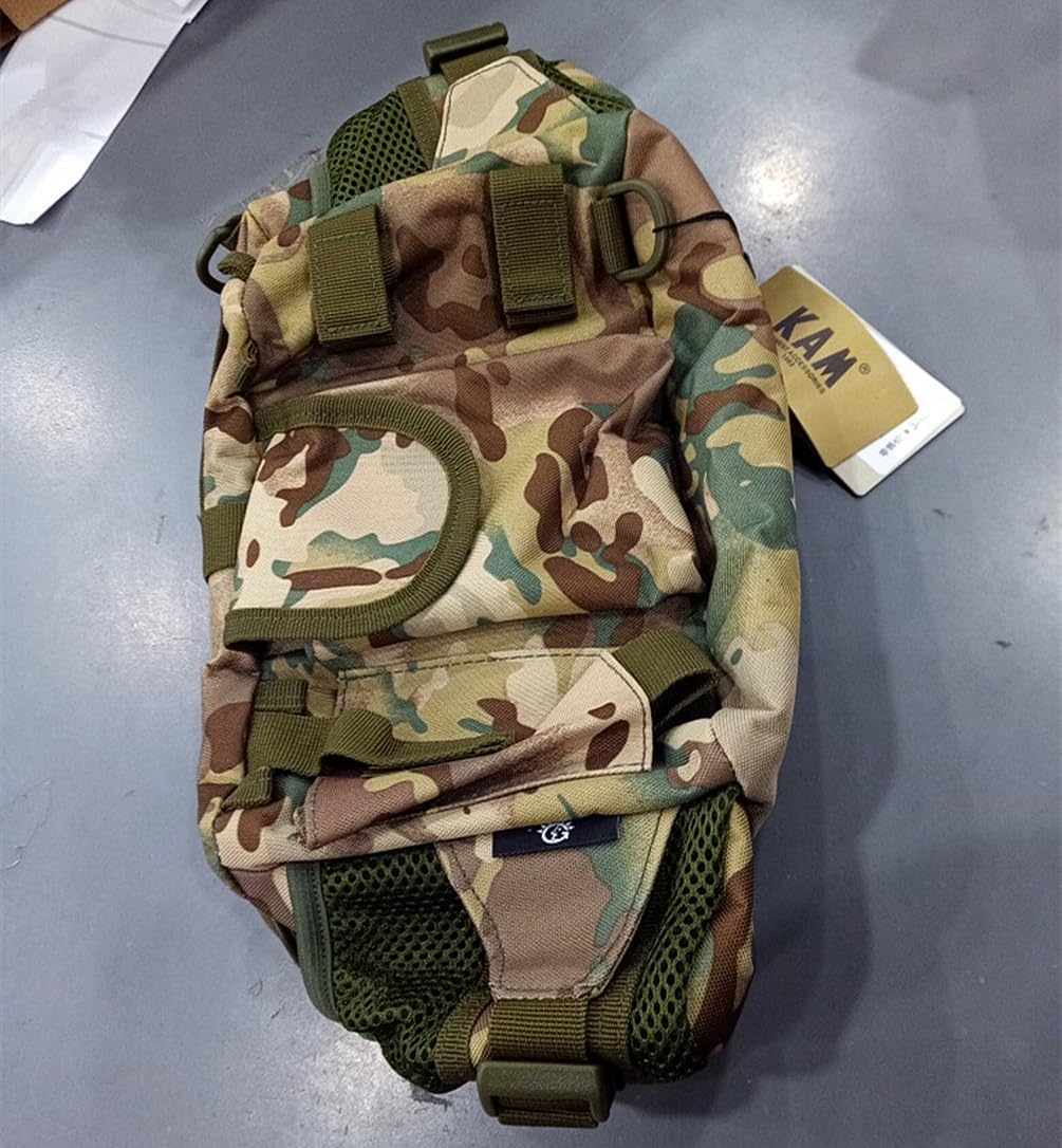 UNISTRENGH Tactical Waist Pack Bag With 2-Water Bottle Pocket Holder Military Fanny Packs Waterproof Hip Belt Bag Pouch for Hunting Trekking Running (CP camouflage)