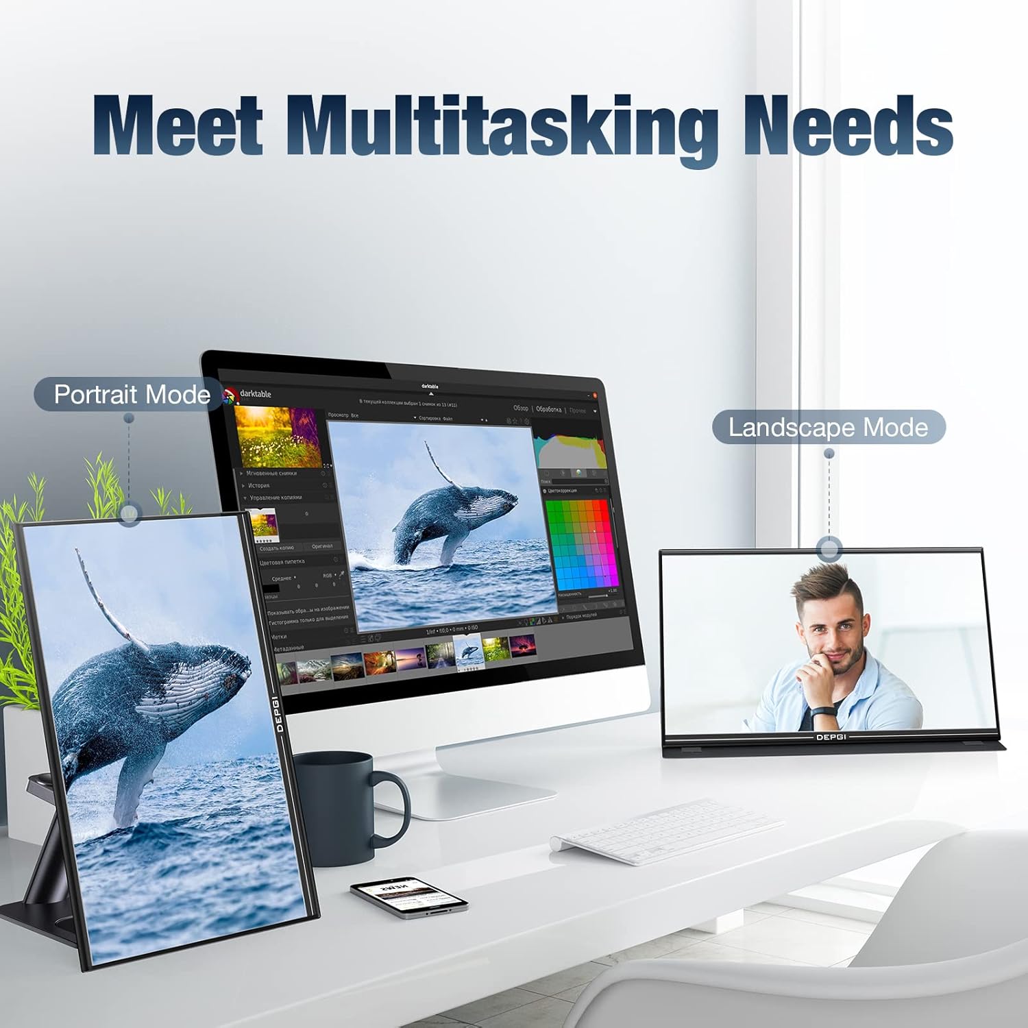 DEPGI QLED Portable Monitor 15.6 1080P FHD Computer Liberia Ubuy