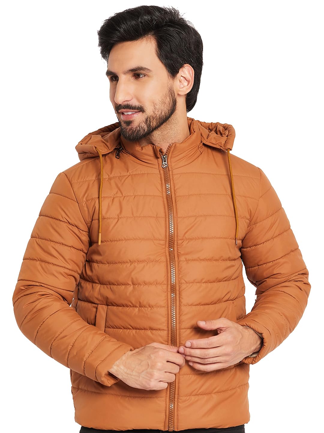 vero amore Men Solid High Neck Quilted Winter Jacket-GA2352-picture-45