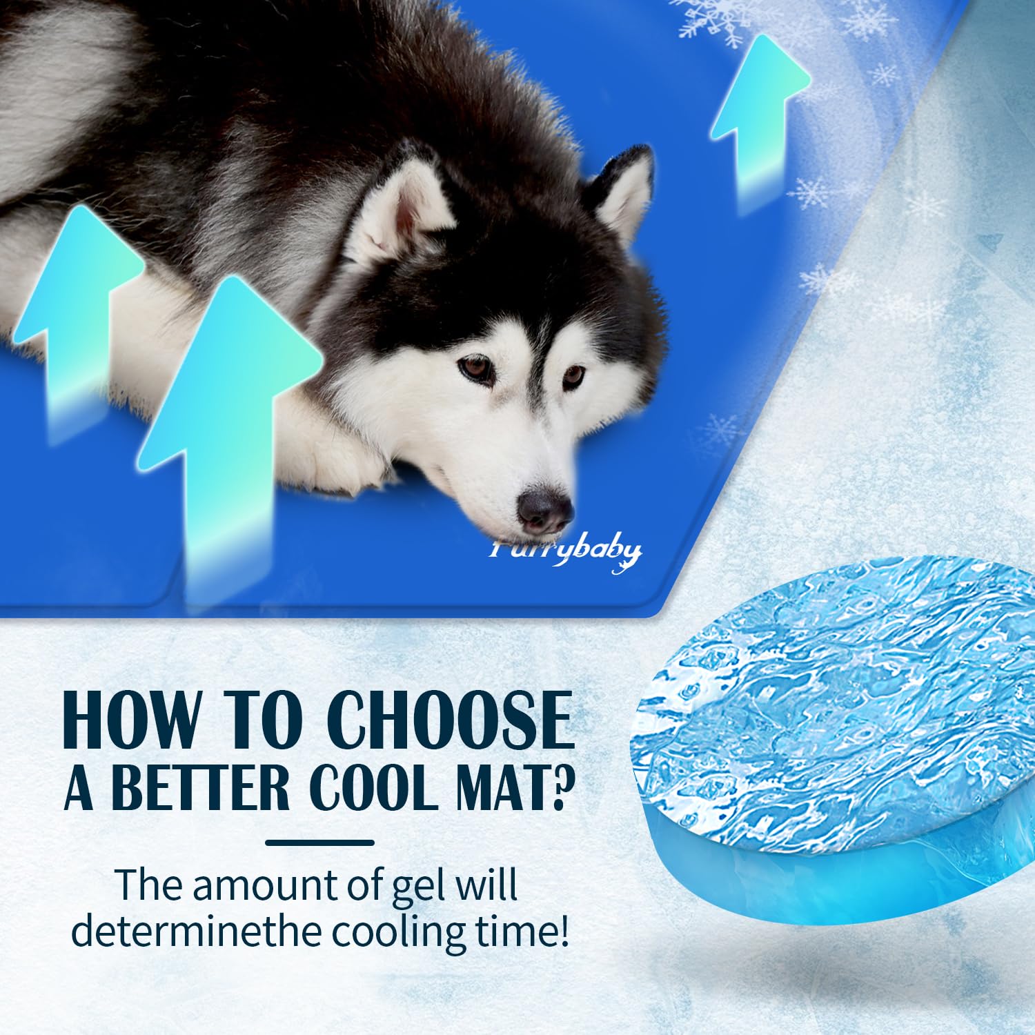 furrybaby Dog Cooling Mat, Pet Bed Dog Mat Self-Cooling Pad Cool Gel Bed Large Pads Mats, No Need to Refrigerate or Freeze - Image 4