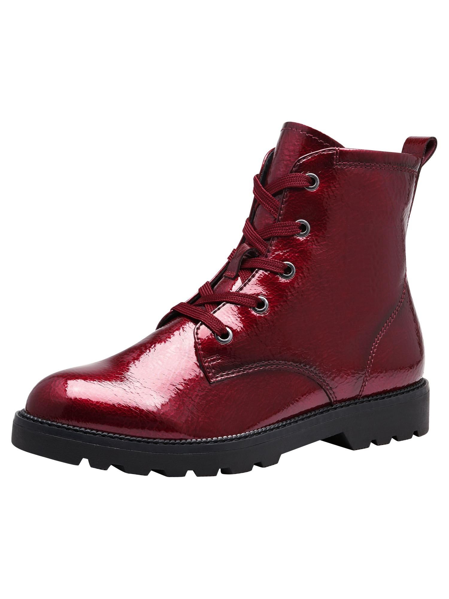 Tamaris Women's Classic Boots, Women's Boots, Touchit Footbed, Bordeaux patent, 39 EU