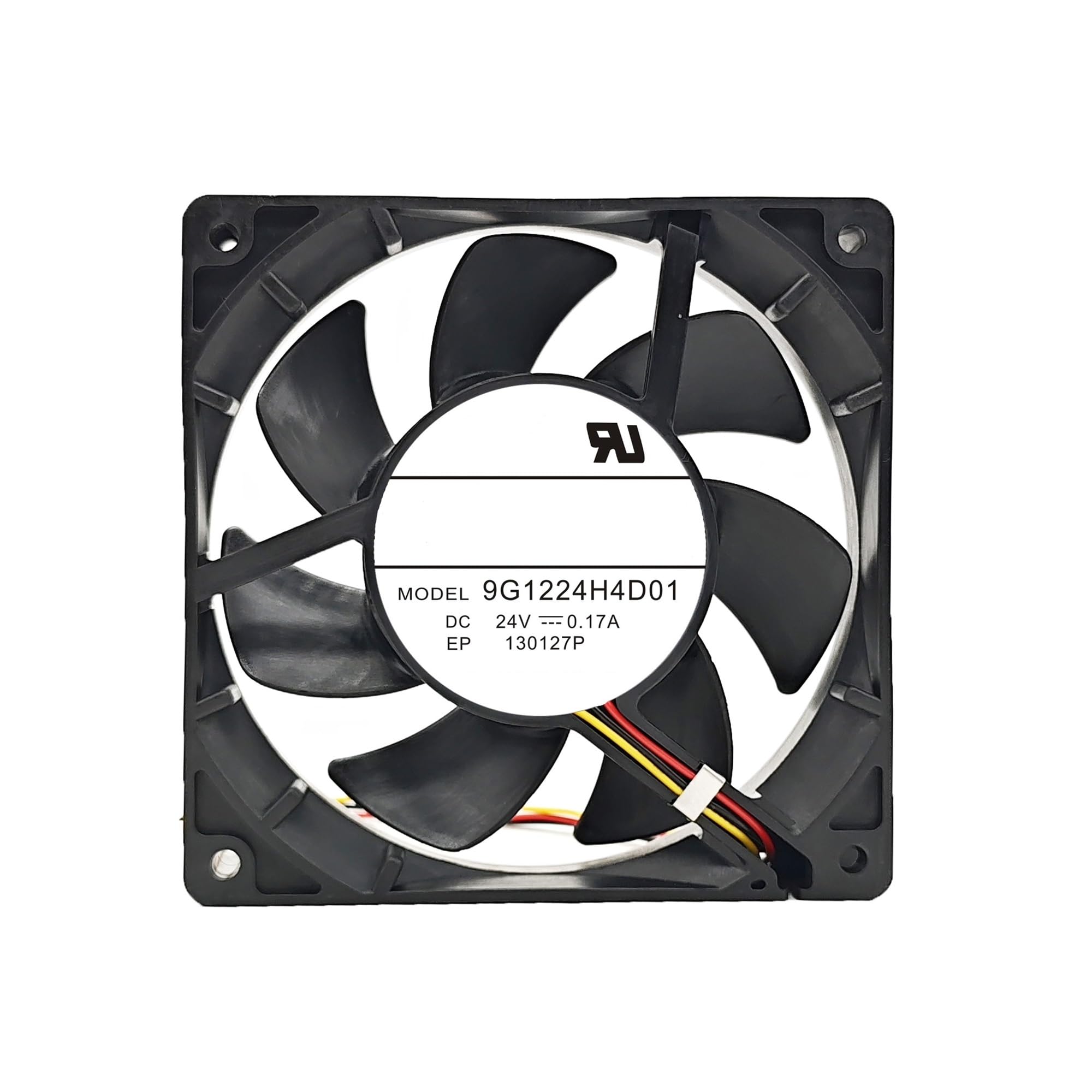 Ventilador CC 24V 120 x 120 x 25 mm para extractor de aire industrial de 3 cables