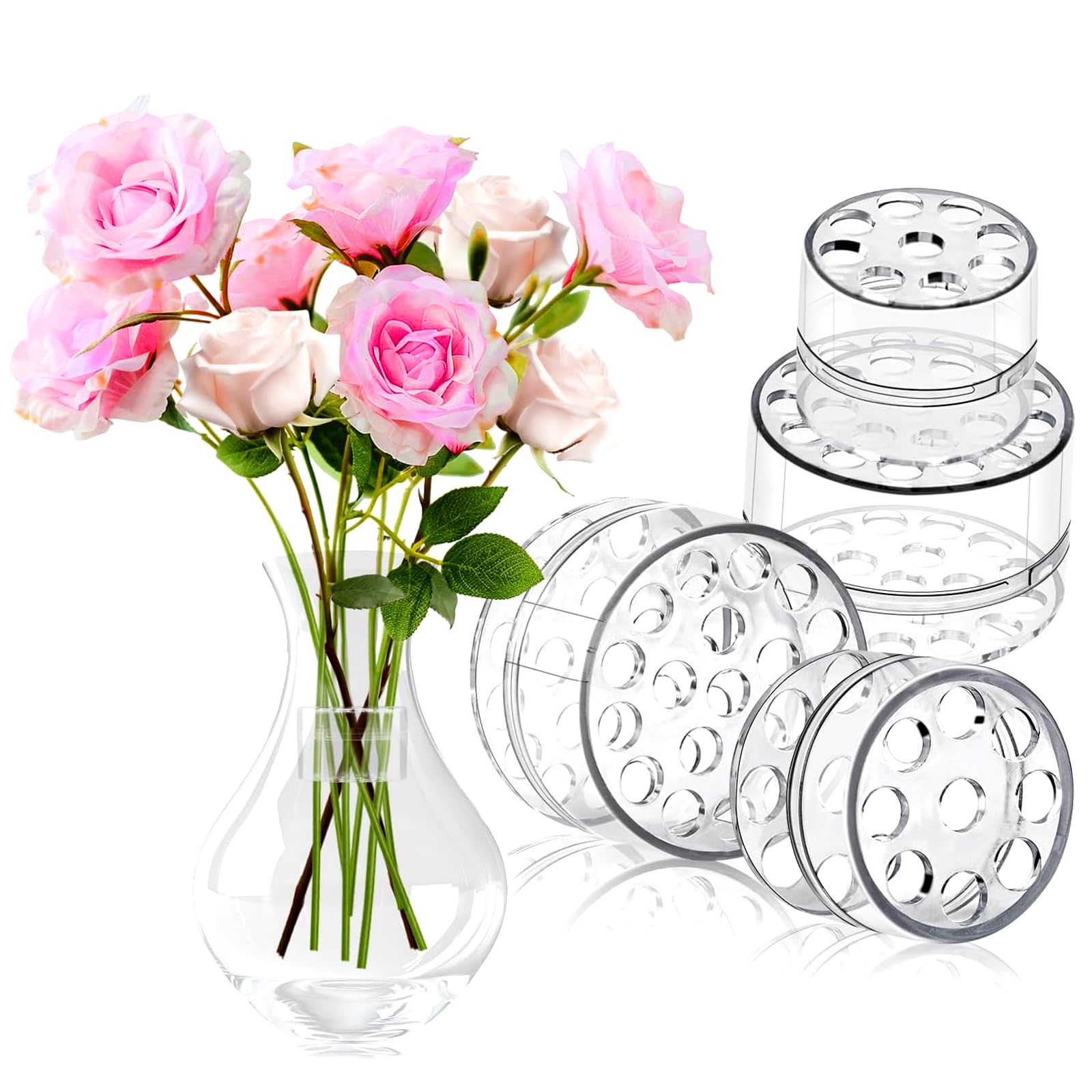 Support De Tige En Spirale Pour Arrangement Floraux Ikebana - ABS, Petite Et Grande Tailles, DIY Bouquet - 2