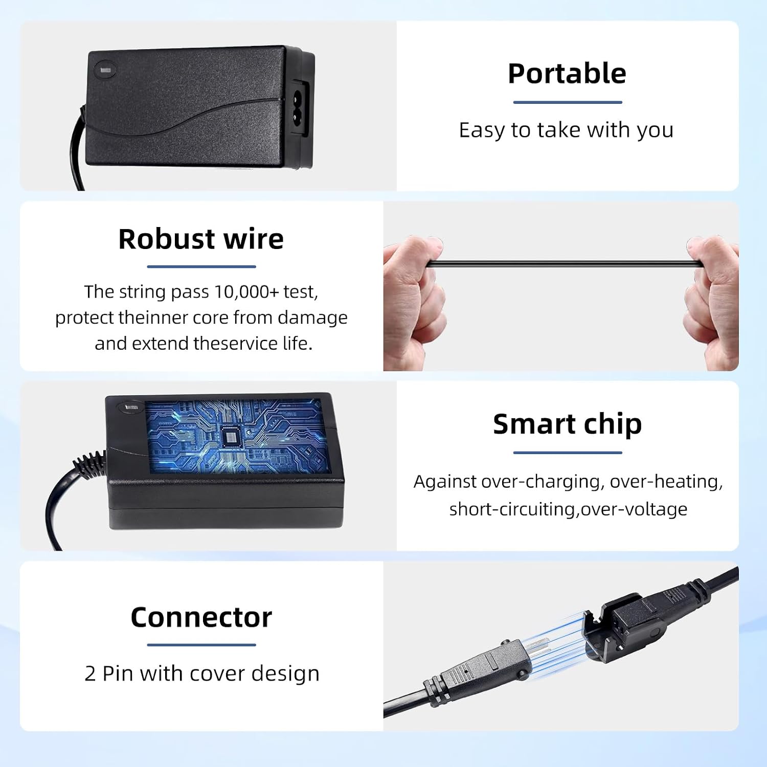 Universal Power Supply for Lounge Chairs for Lift Chair, Recliner Sofa, Recliner Couch, with Extension L Shape Cable Cord 29V2A Recliner Power Supply Compatible with Most Makes & ModelsZB-H290020A-C