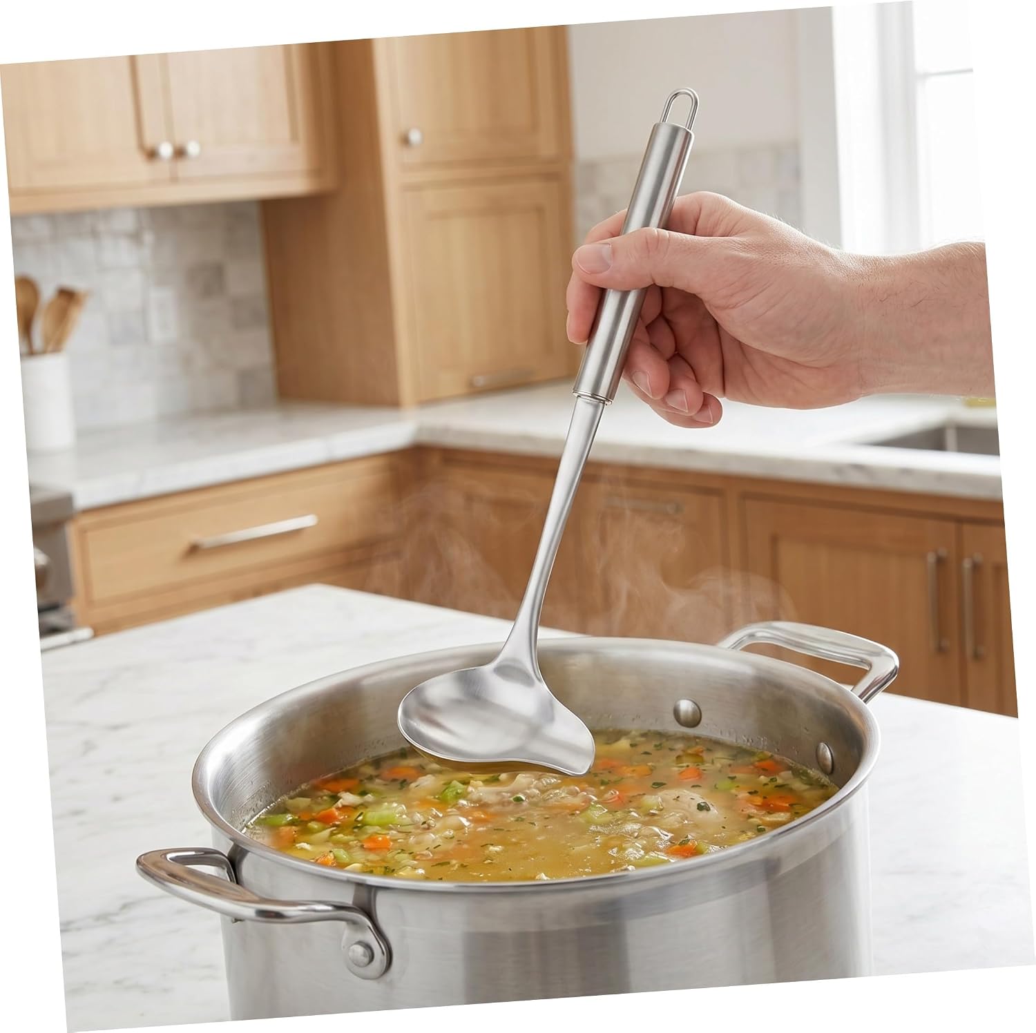 Sauce Ladle Small Gravy Spoon Stainless Steel with Pouring Spout