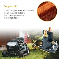 Vista 3 de Relé solenoide de arranque de 12 V con 4 terminales Apto para Cub Cadet John Deere MTD Trombetta, tractor de giro de césped de jardín OEM #