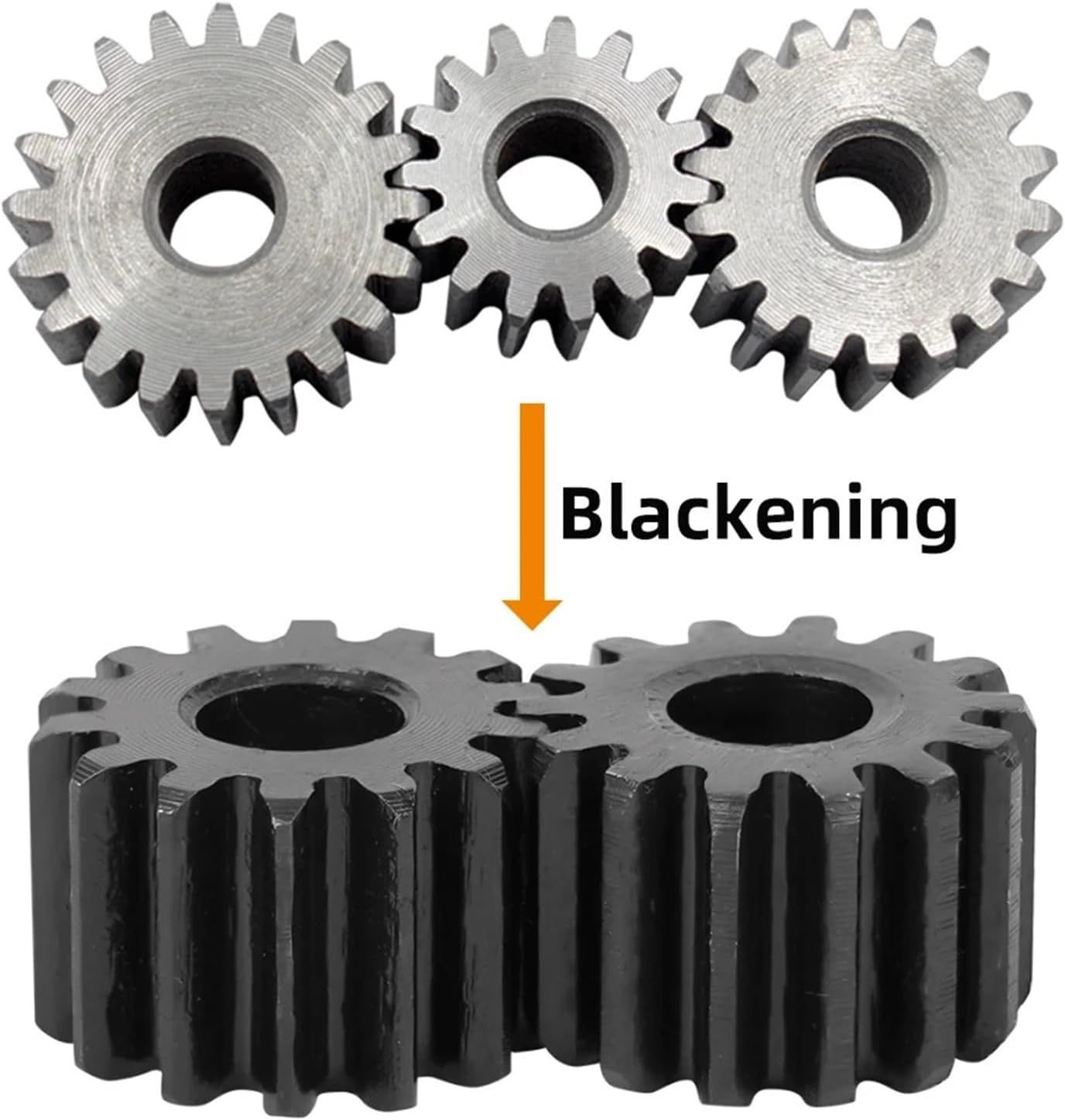 Spur Gear 1M-12T/13T/14T/15T/16T/17T/18T/19T/20T/21T/22T SC45# Carbon Steel 1Pcs(1M15T - Bore 6 mm)